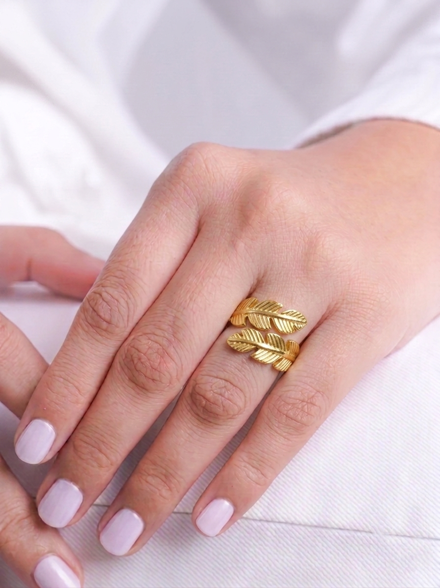 Leafy Wrap Ring