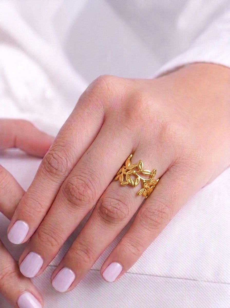 Olive Leaf Ring