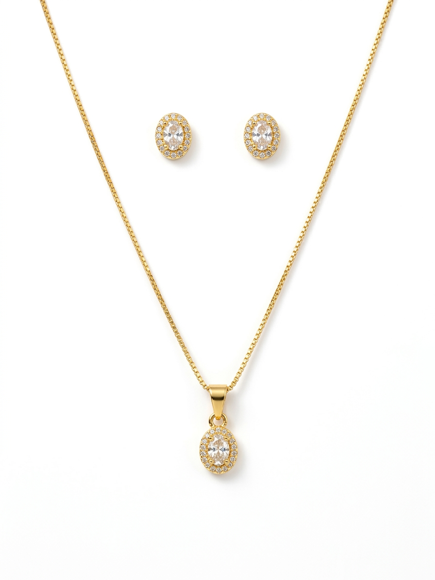 Royal Aura necklace with earring