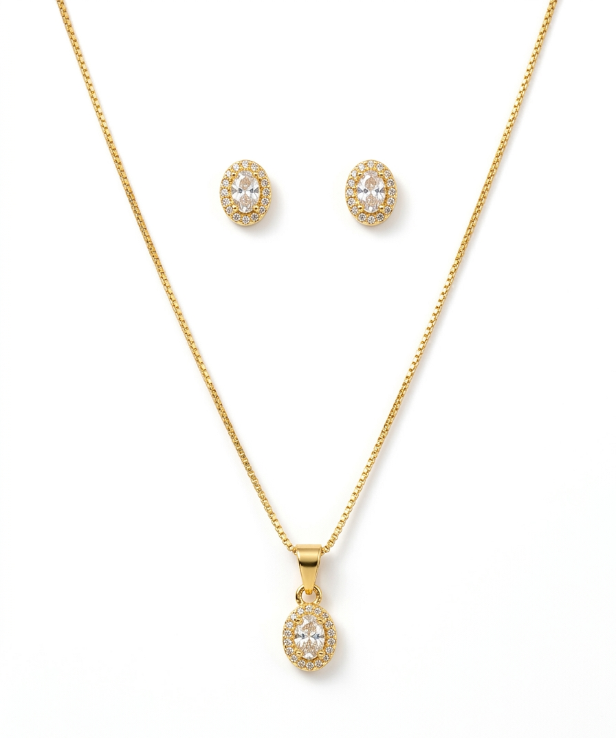 Royal Aura necklace with earring