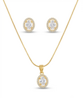 Imperial Oval necklace with earring
