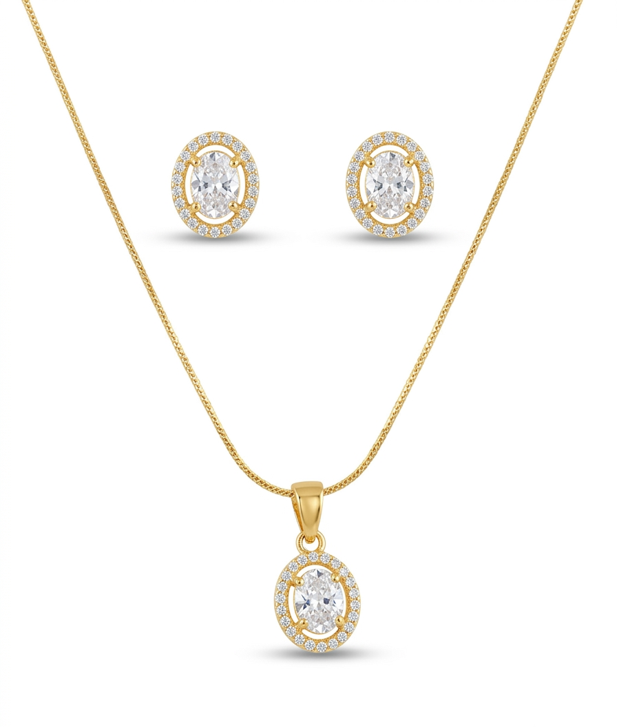 Imperial Oval necklace with earring