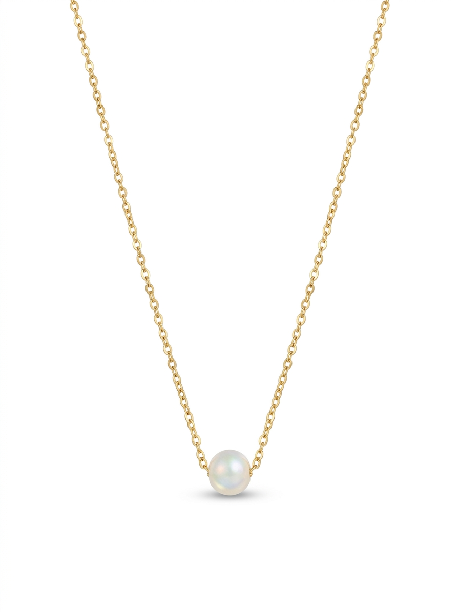 Inaya Pearl Chain Pendant Necklace