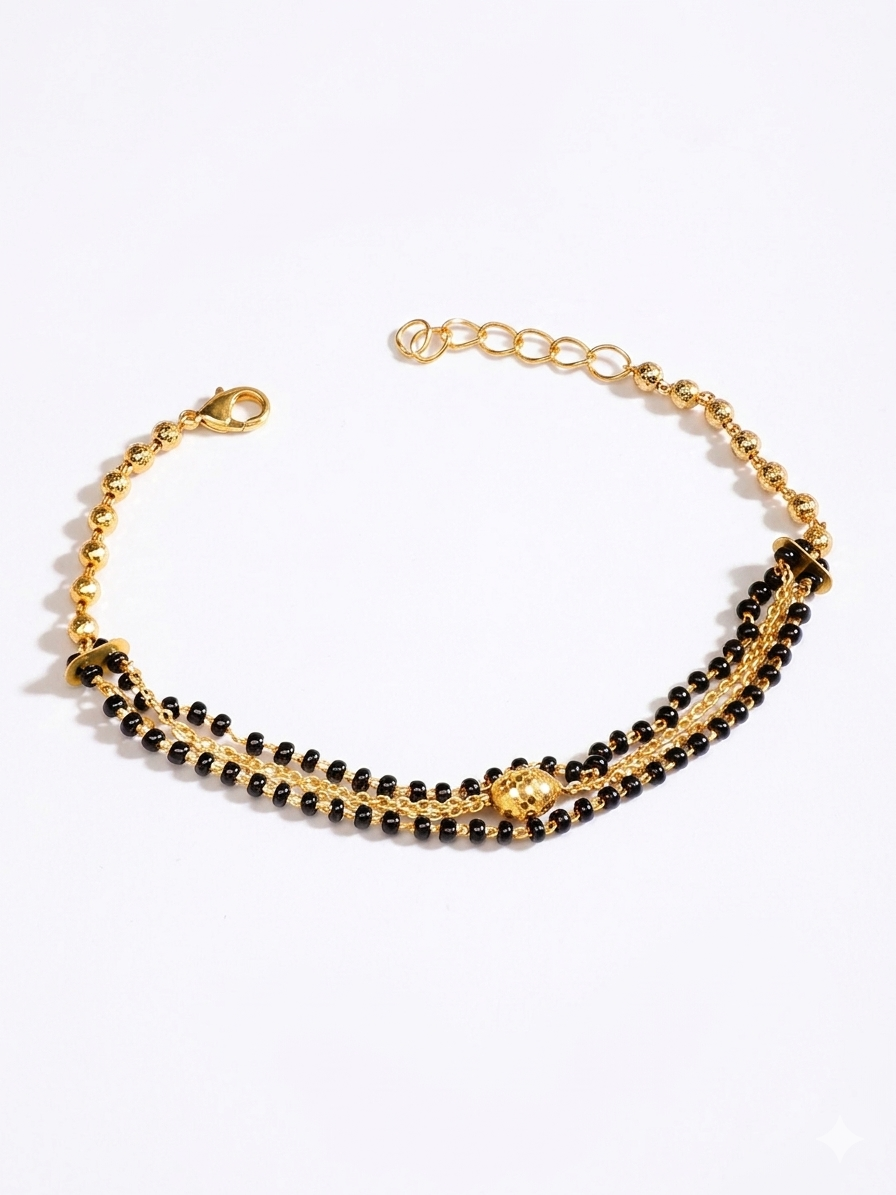 Tushi Layered Mangalsutra Bracelet
