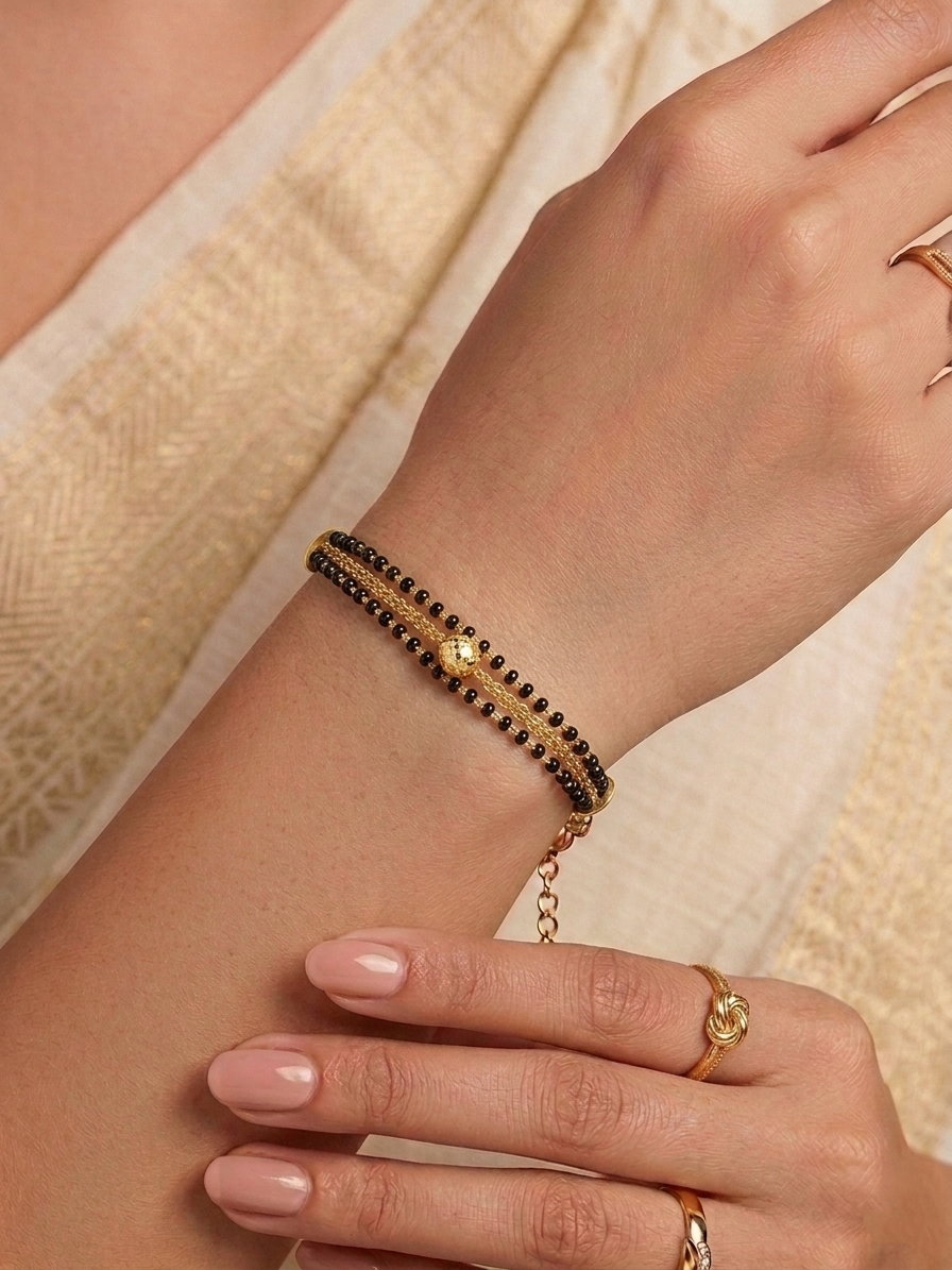 Tushi Layered Mangalsutra Bracelet
