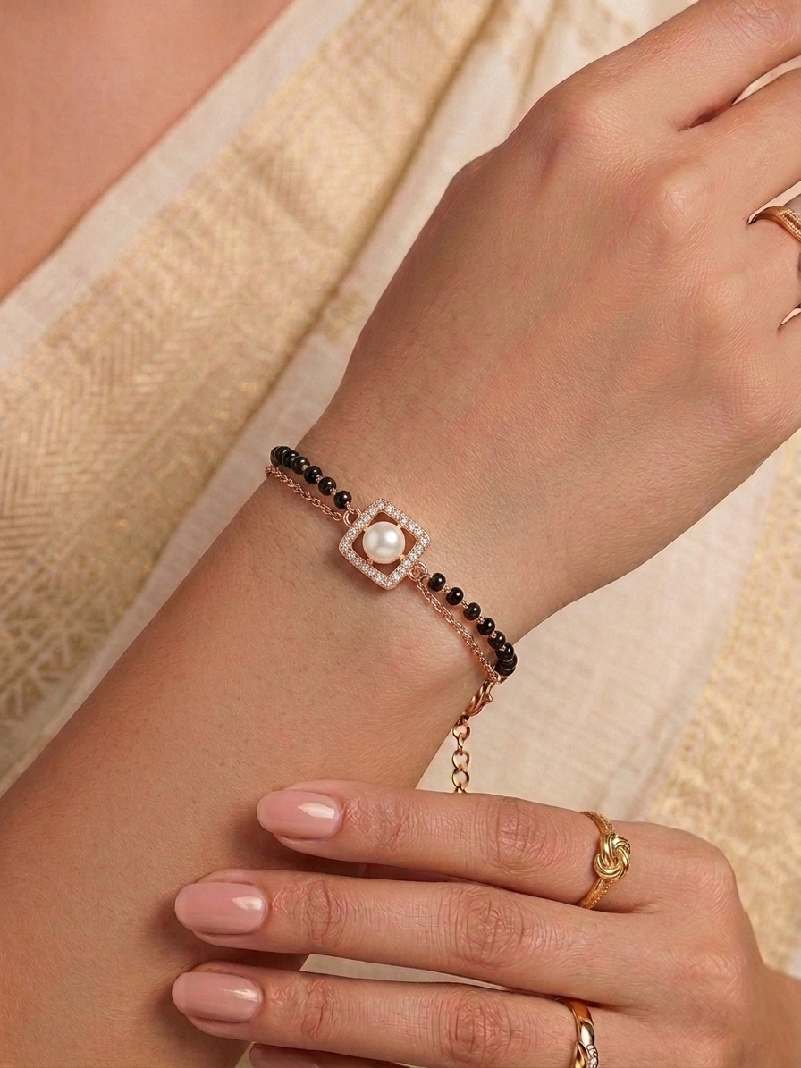 Kira Pearl Mangalsutra Bracelet