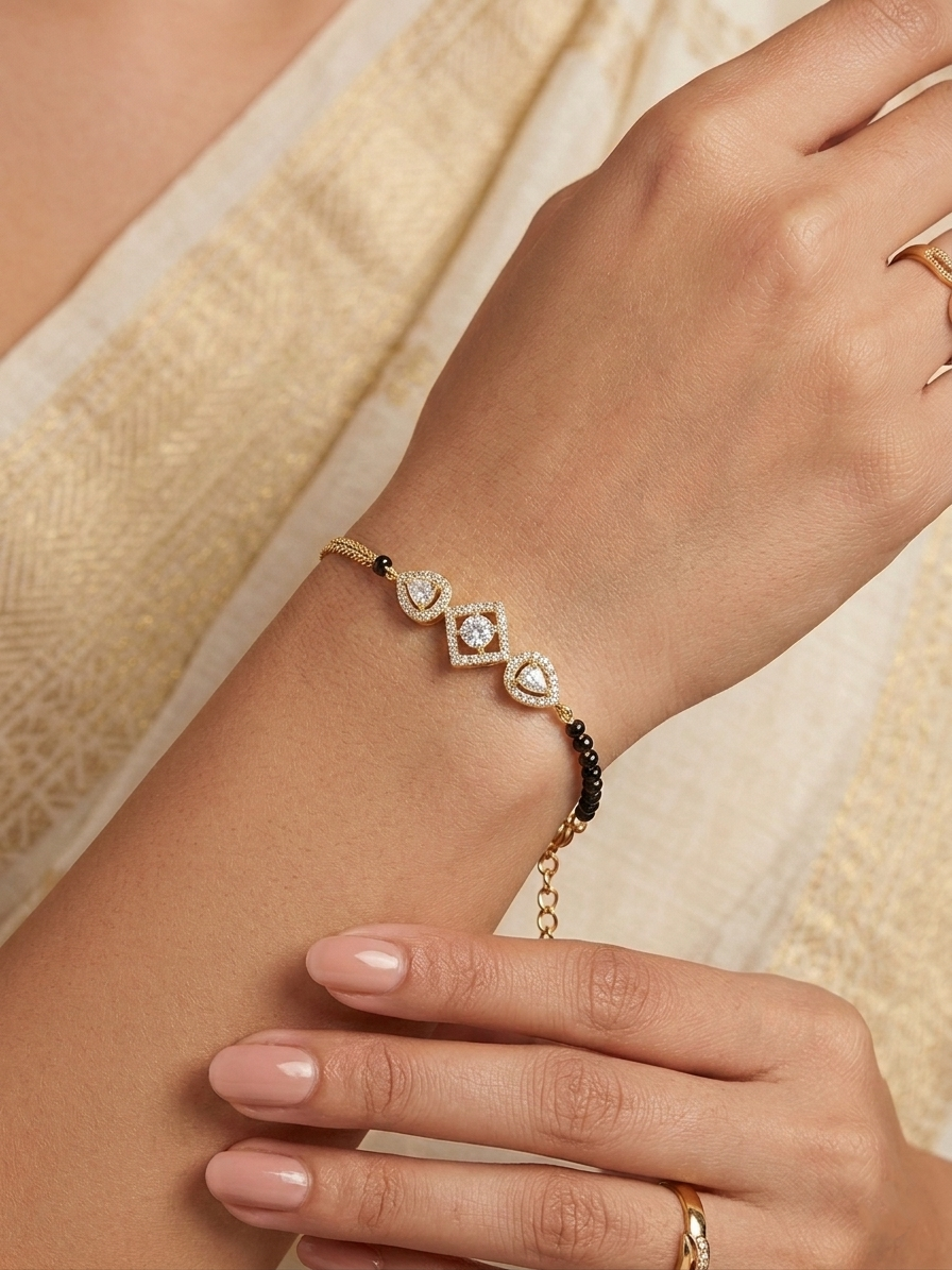 Trio Glow Mangalsutra Bracelet