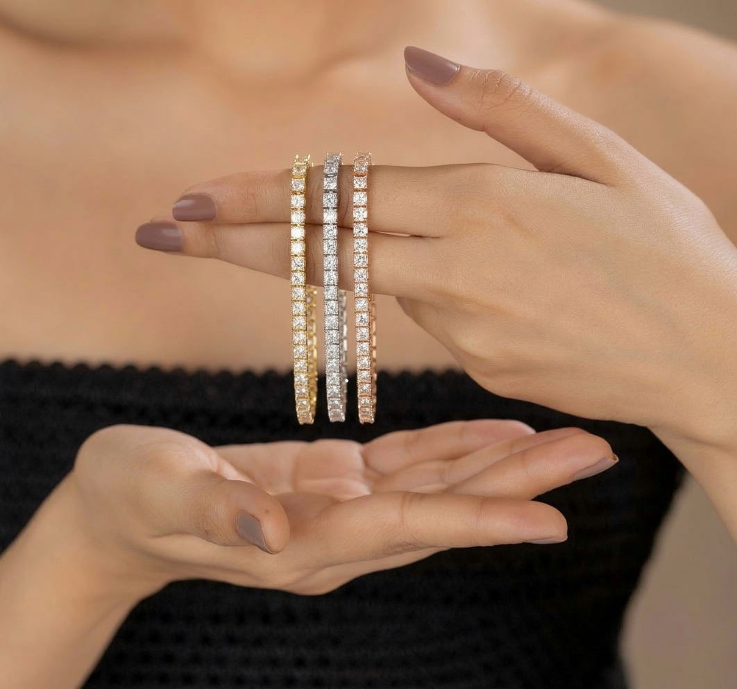 luxury princess cut tennis bracelet