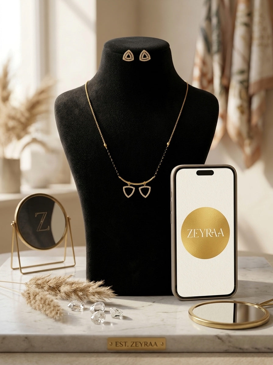 Shirtara Mangalsutra With Earring