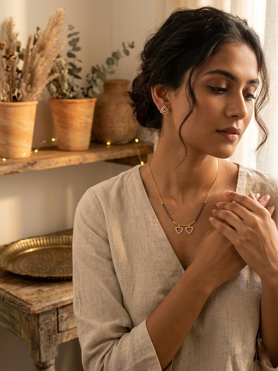 Shirtara Mangalsutra With Earring