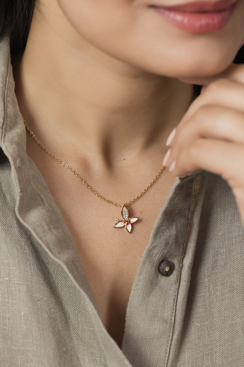 Evania Butterfly Necklace