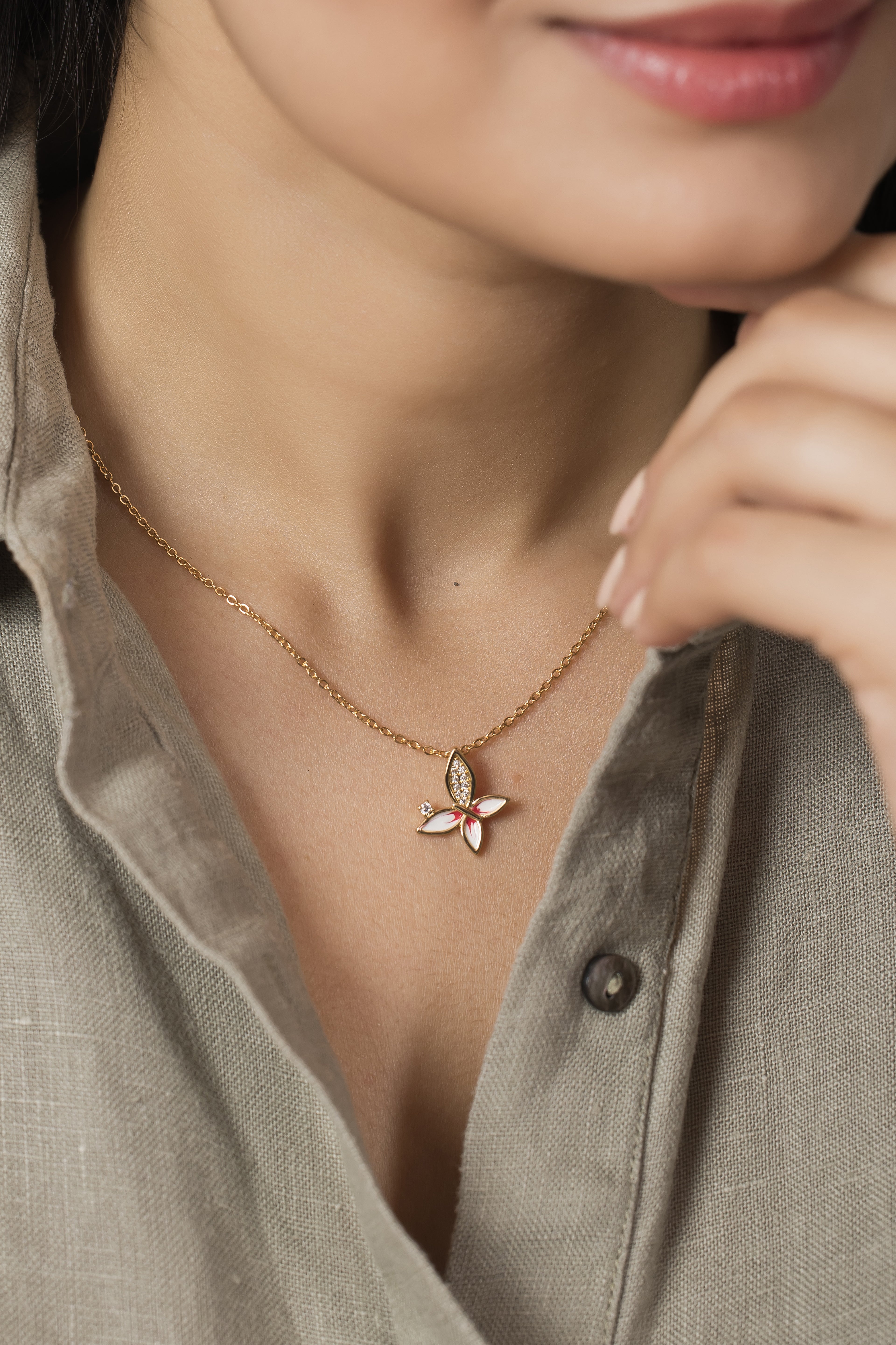 Evania Butterfly Necklace