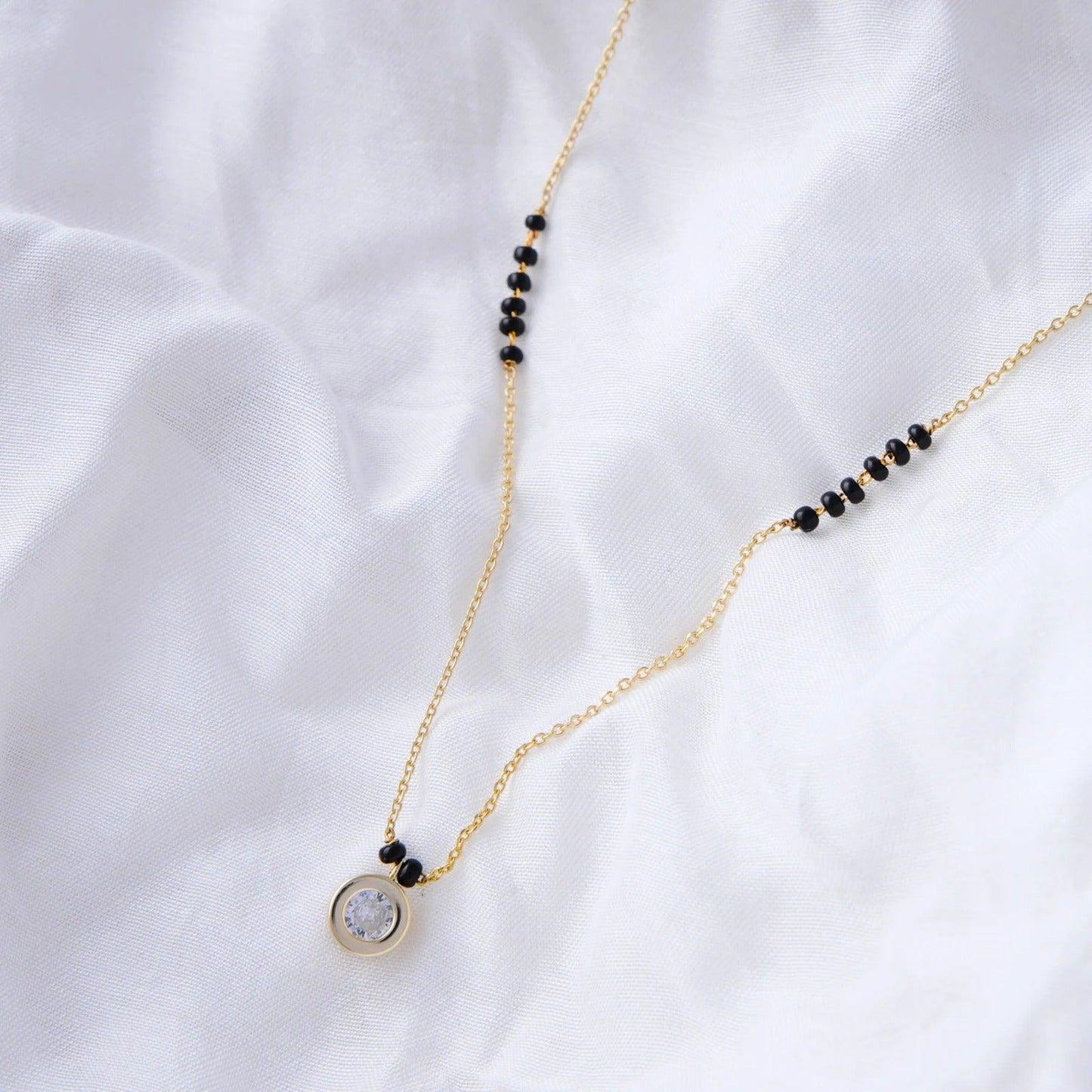 Round Solitaire Mangalsutra