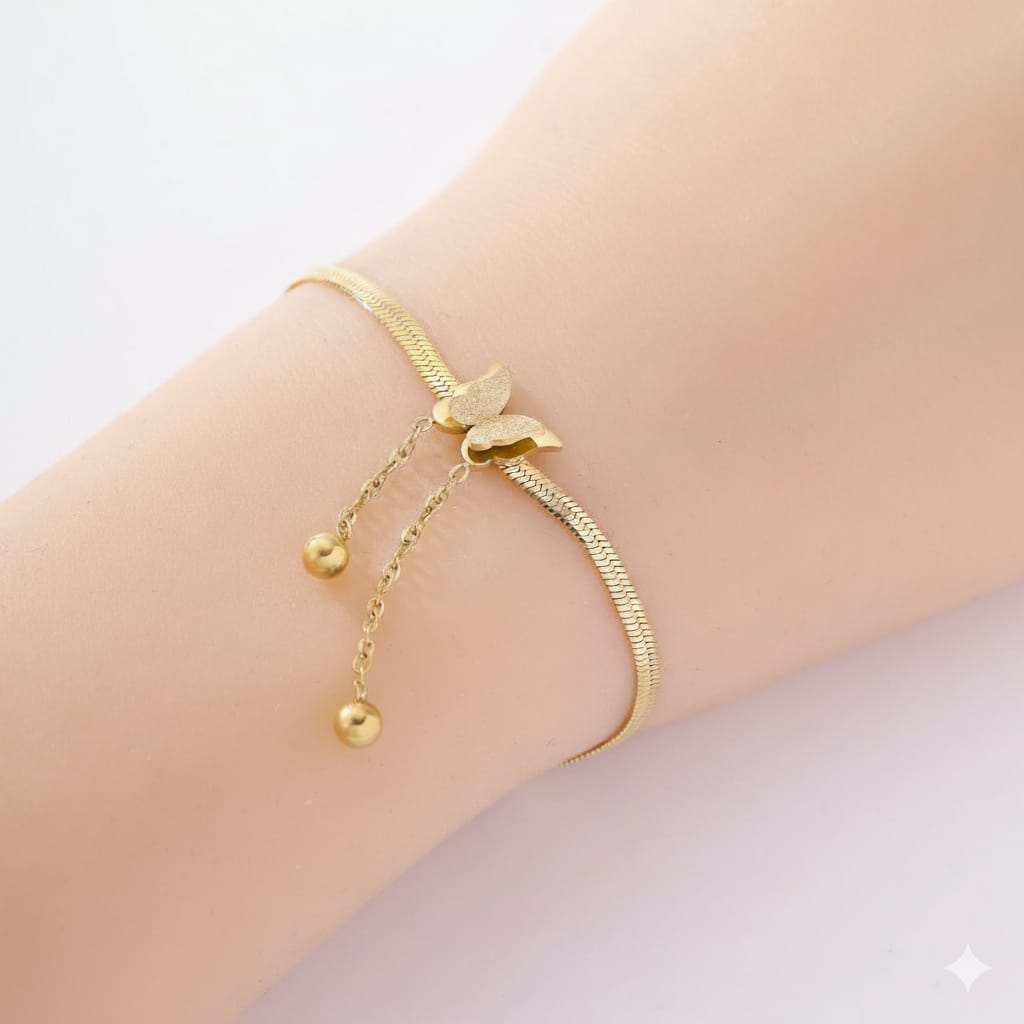 Butterfly Snake Chain Bracelet