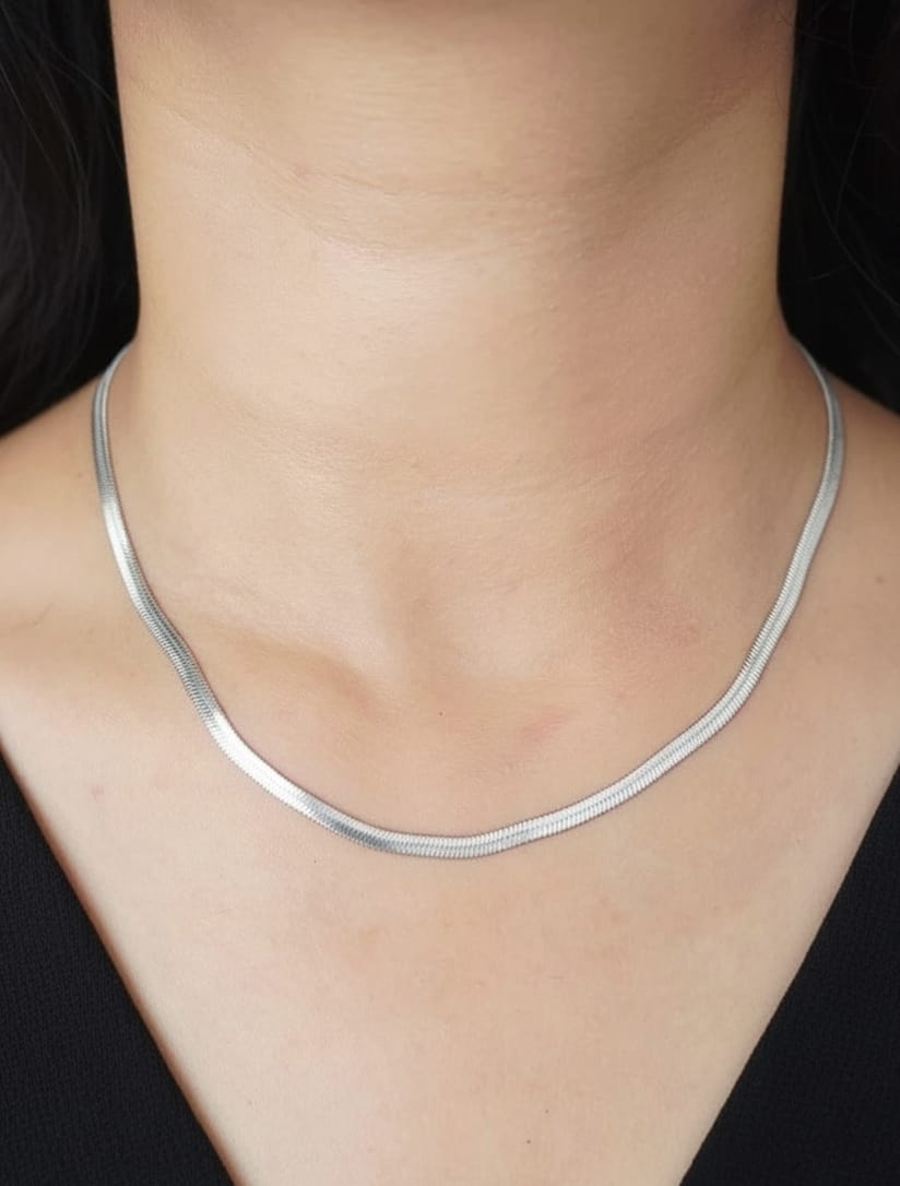 Silver Snack Chain for Women