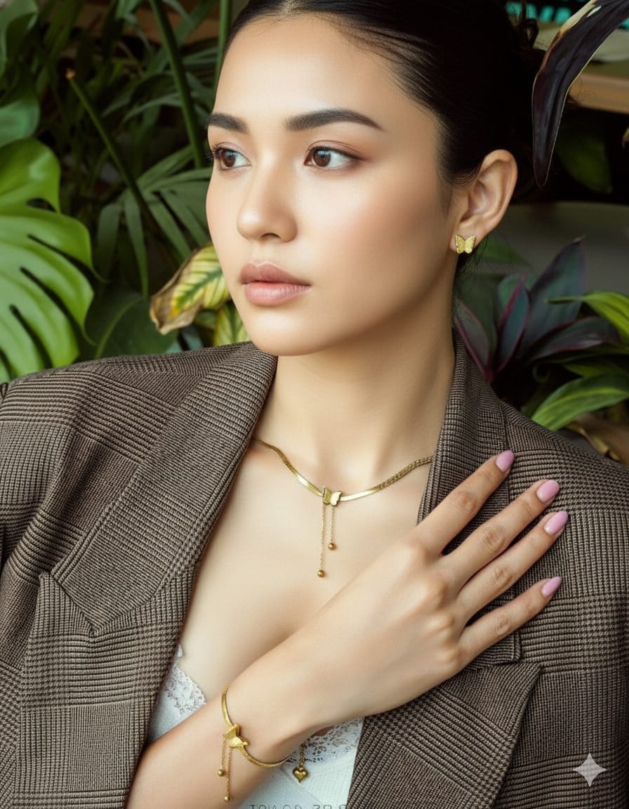 Butterfly Snake Chain Necklace