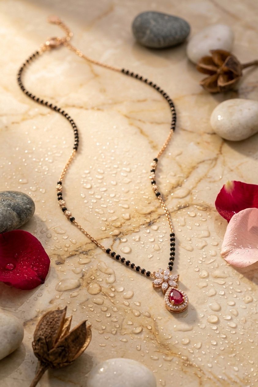 Anusha Red Mangalsutra