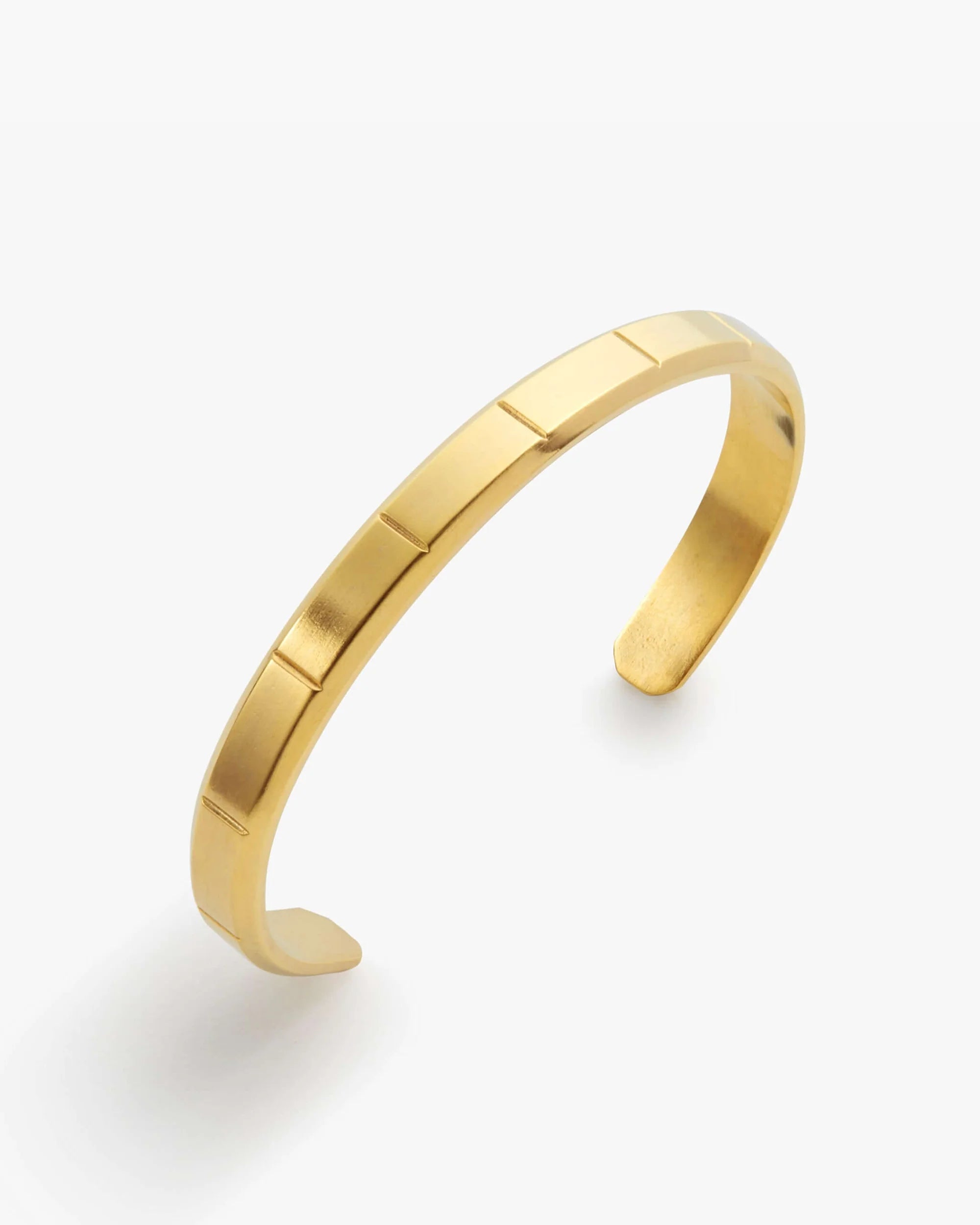 Wilshire Cuff Gold Men's Kada Bracelet
