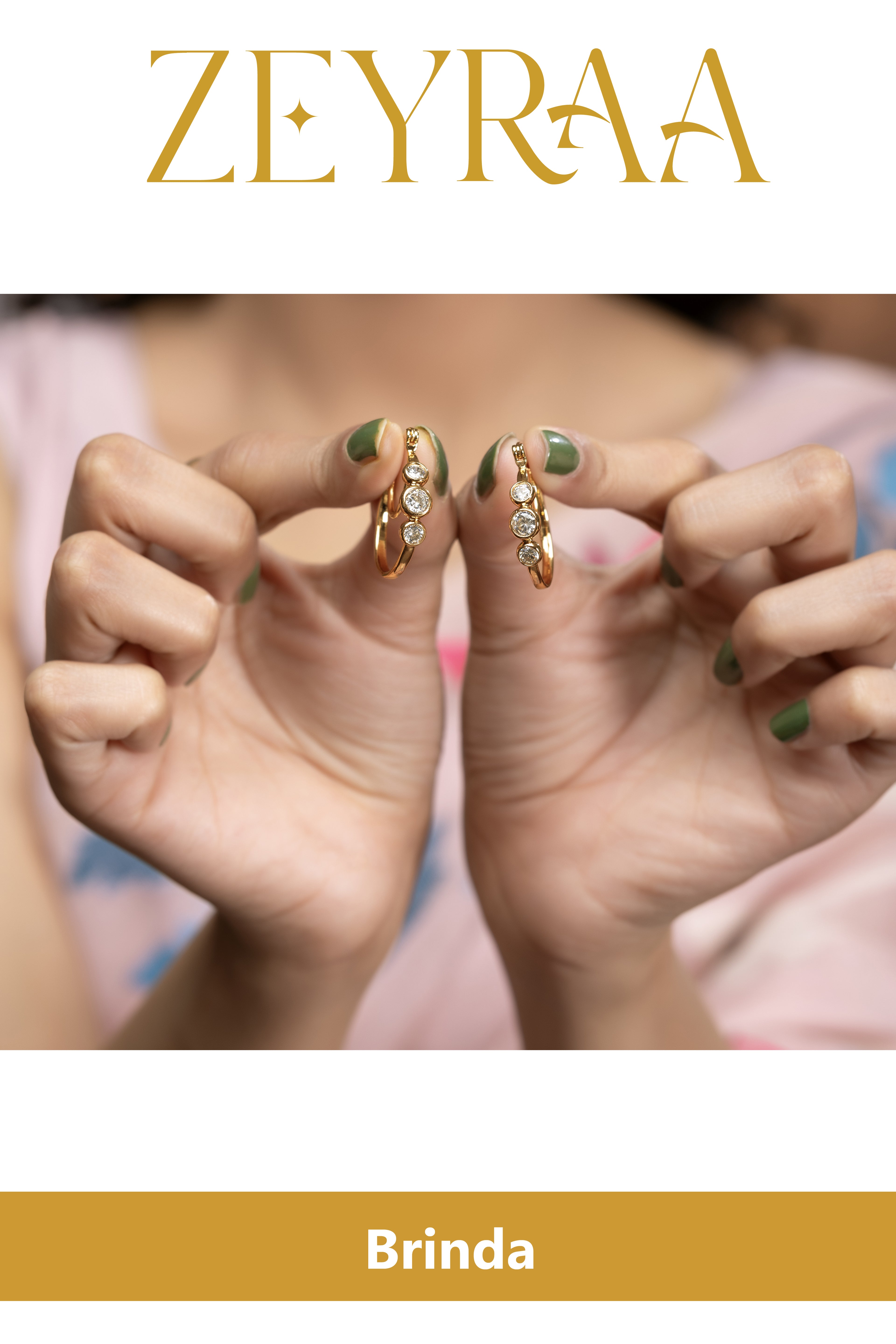 Brinda Hoops Earring