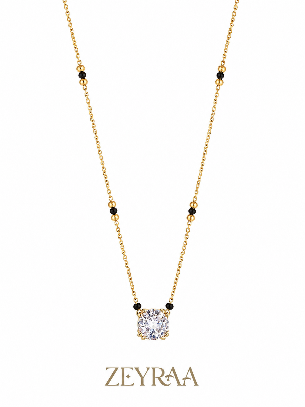 Square Solitaire Mangalsutra