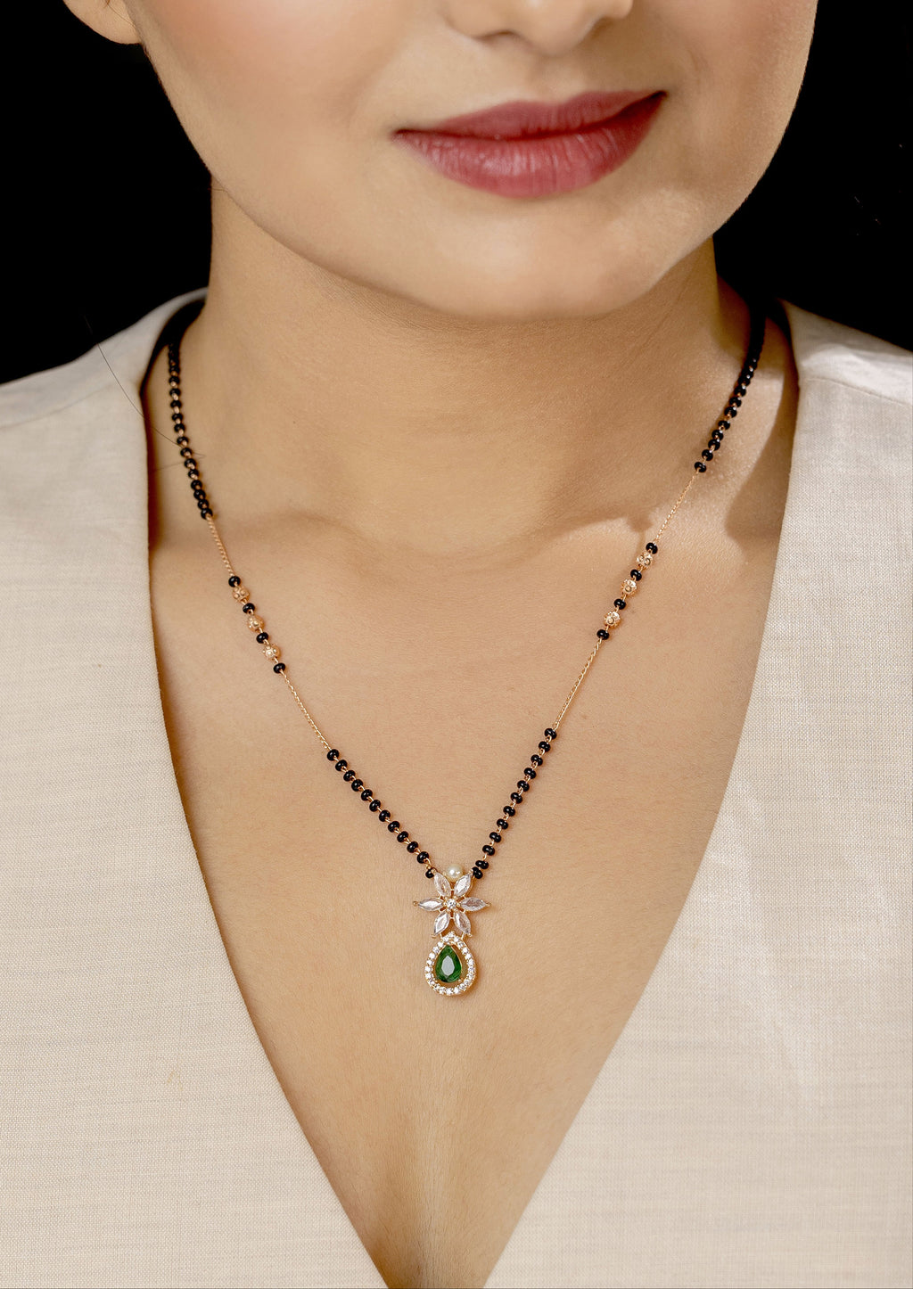 Anusha Green Mangalsutra