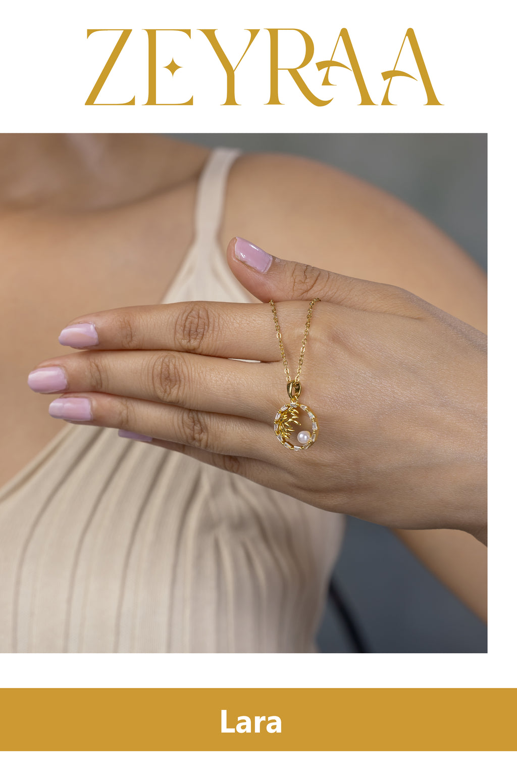 Lara Chain Lara Chain Pendant Necklace – Zeyraa