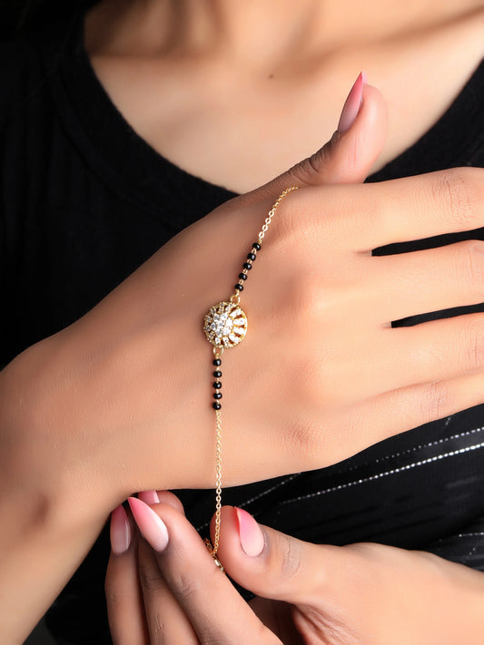 Mastani Gold Plated Mangalsutra Bracelet
