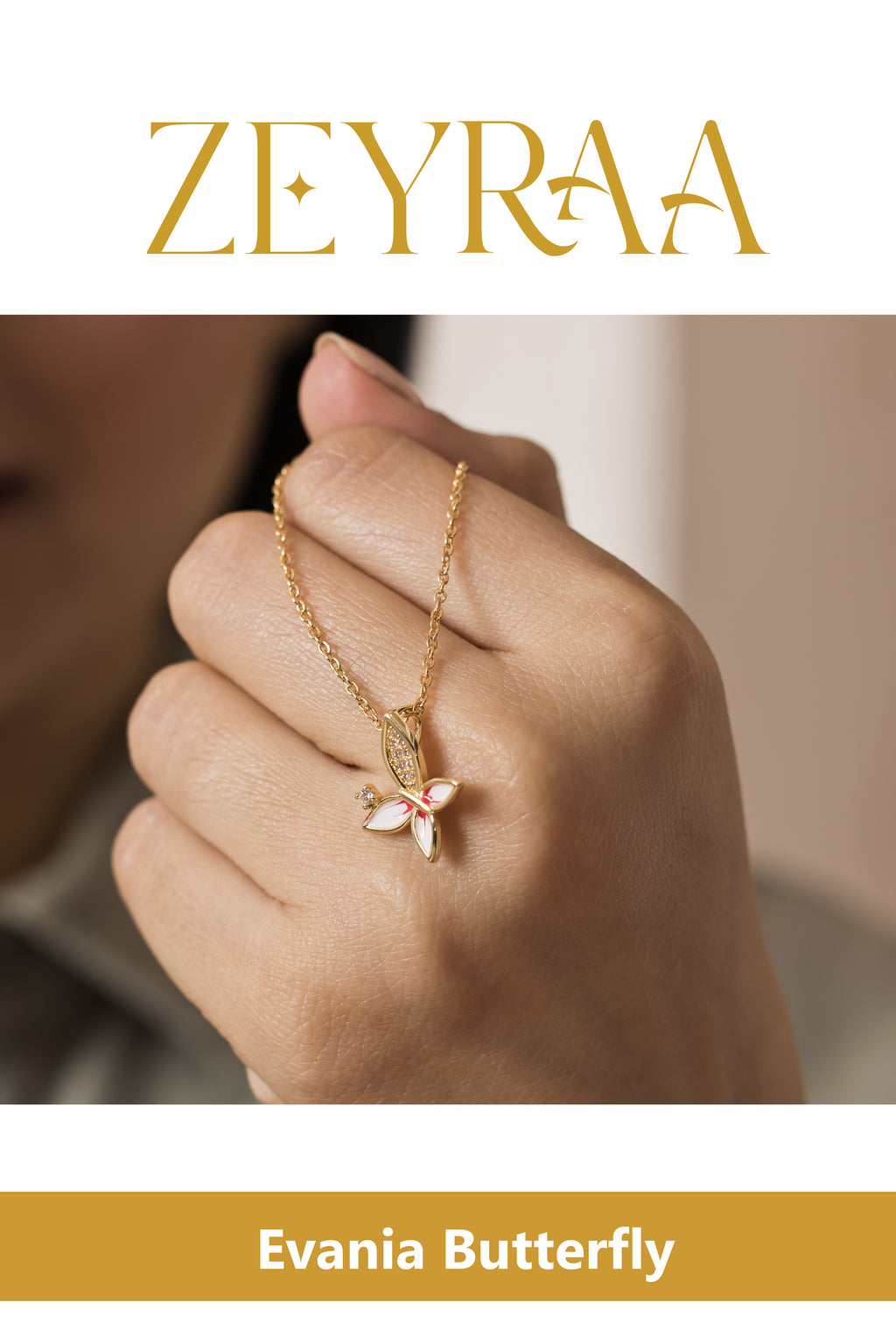 Evania Butterfly Necklace