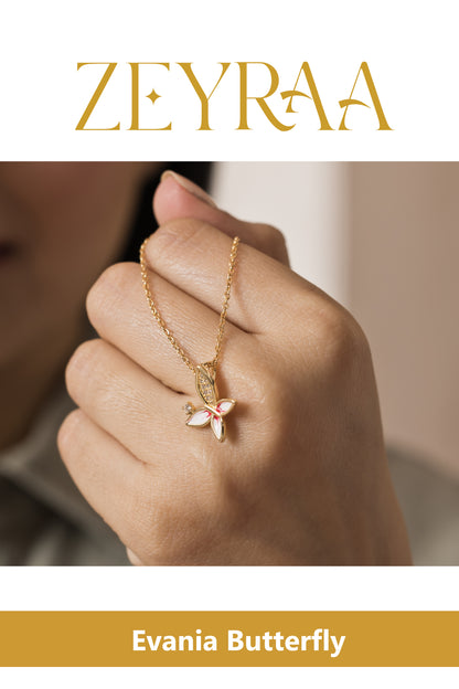 Evania Butterfly Necklace