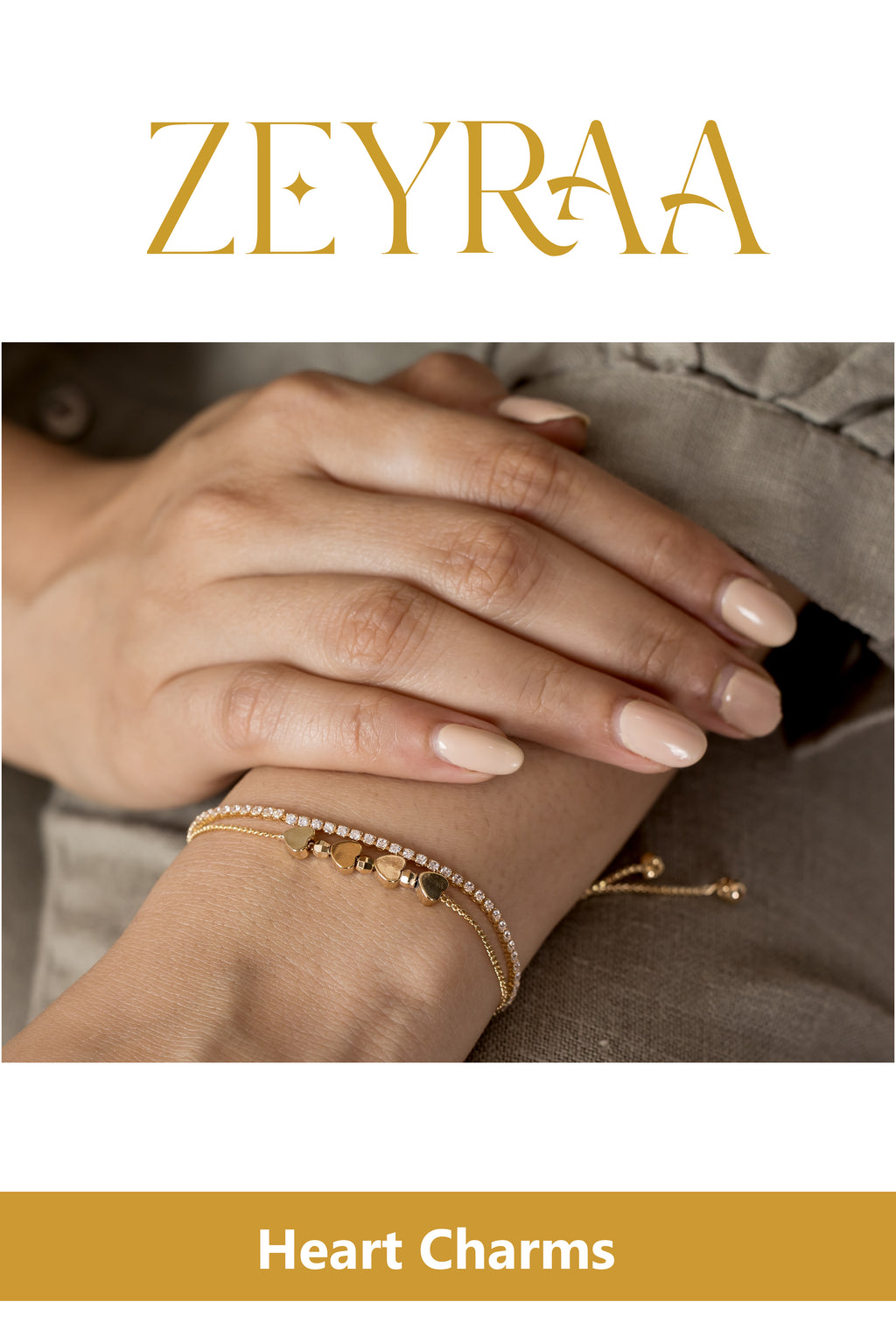 Heart Charms Bracelet