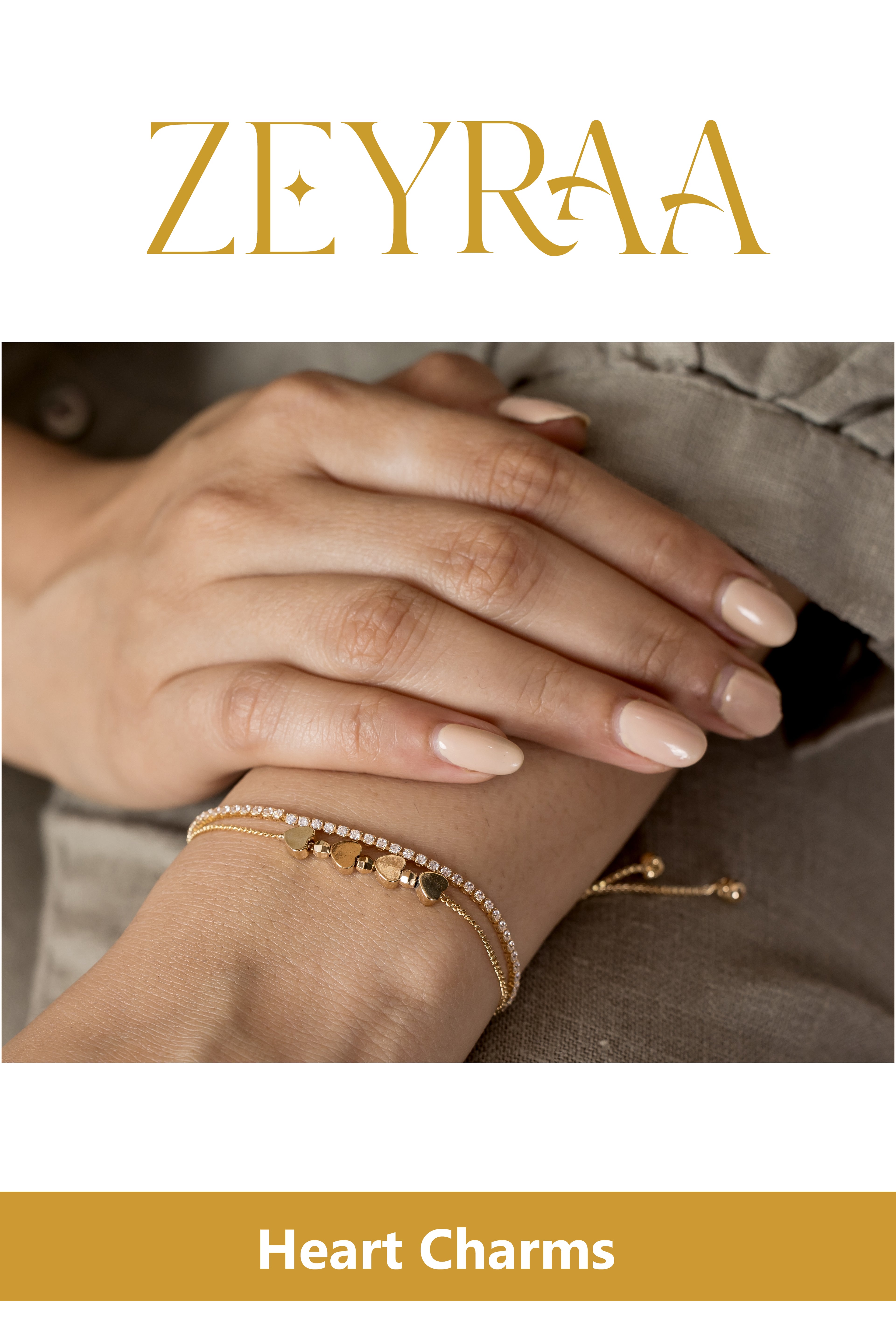 Heart Charms Bracelet