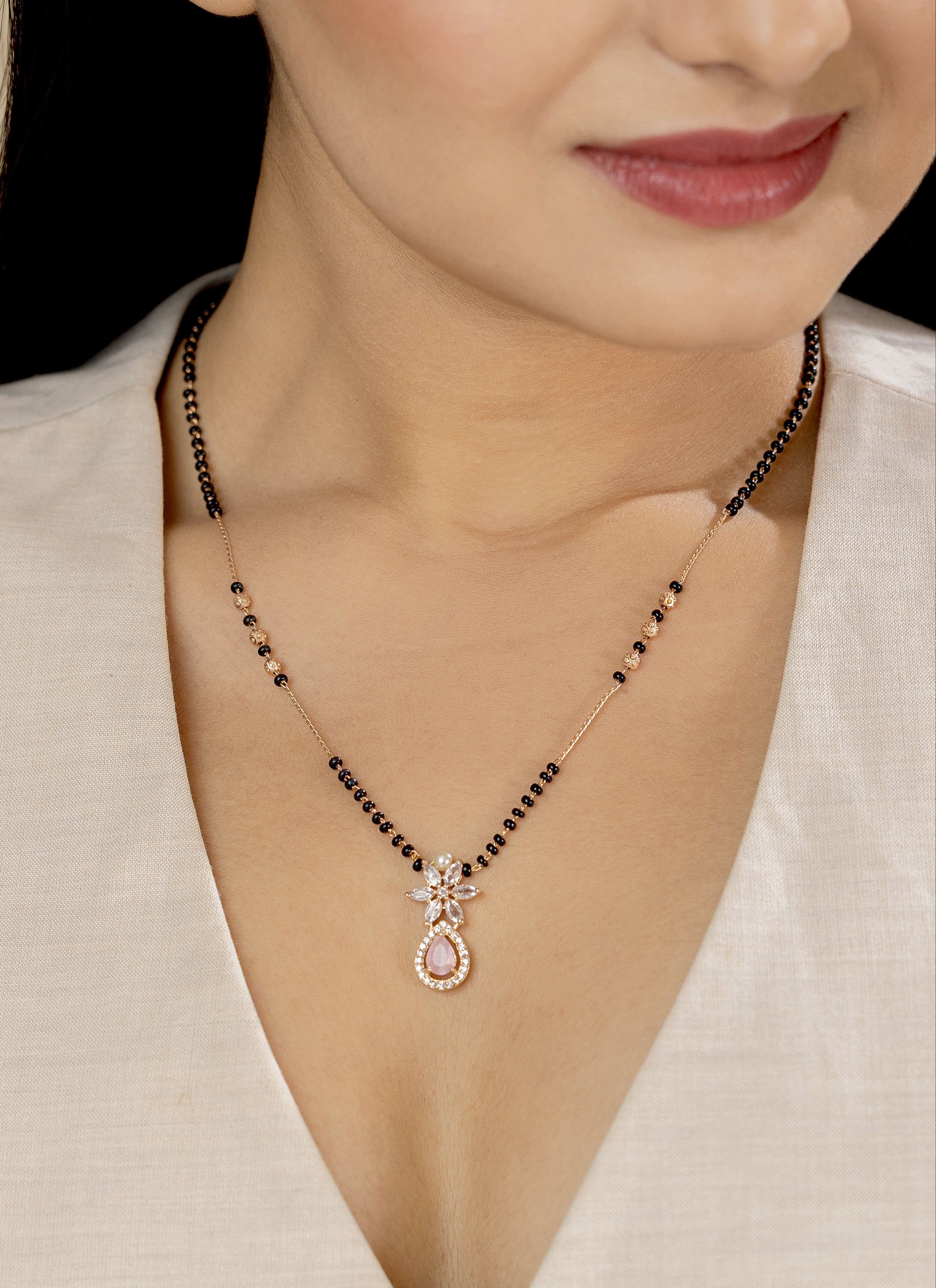 Anusha Pink Mangalsutra