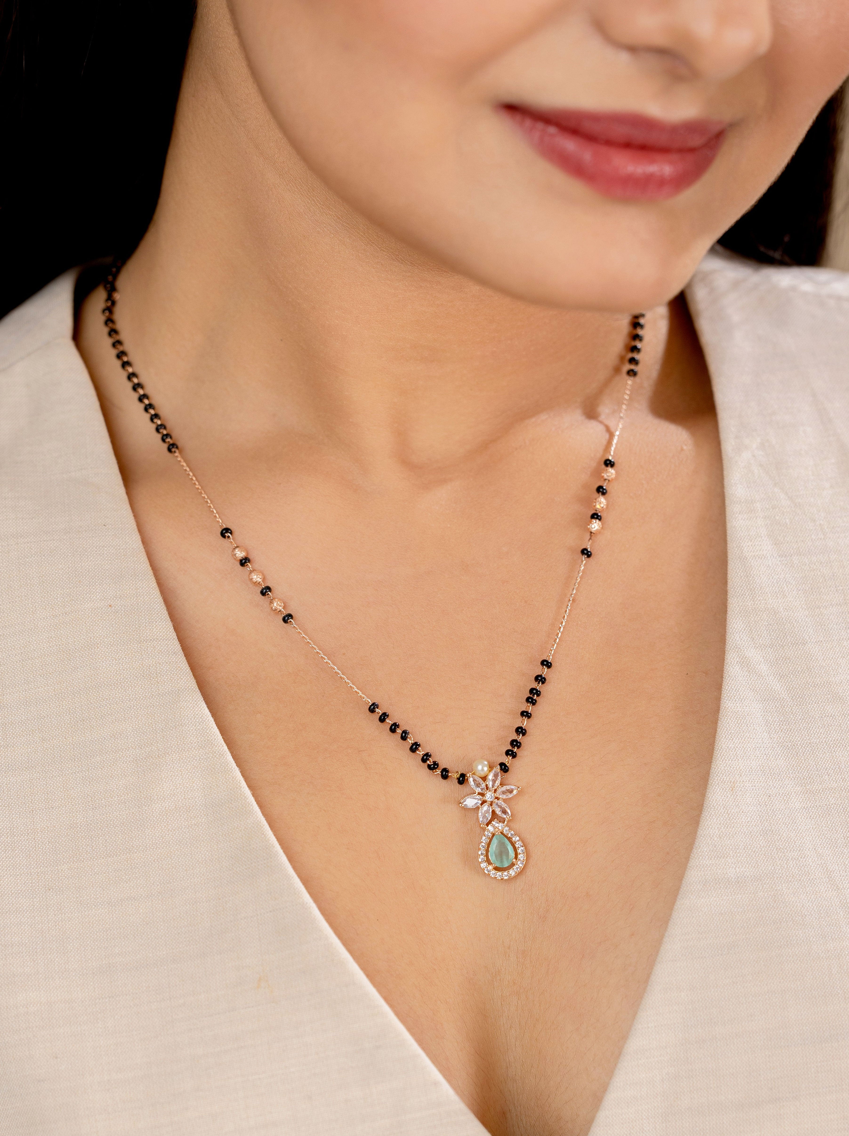 Anusha Rama Green Mangalsutra