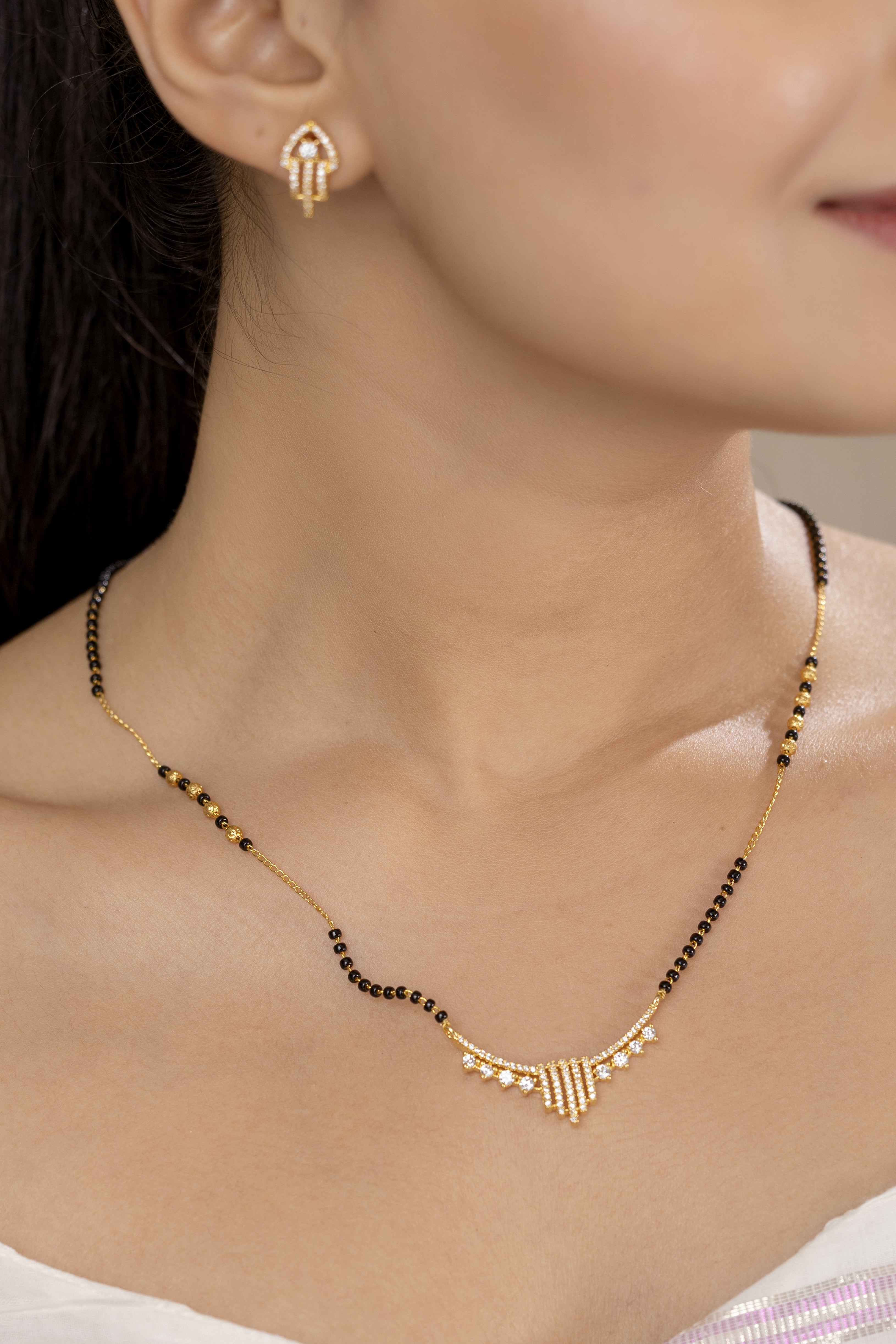 Navya Mangalsutra With Earrings