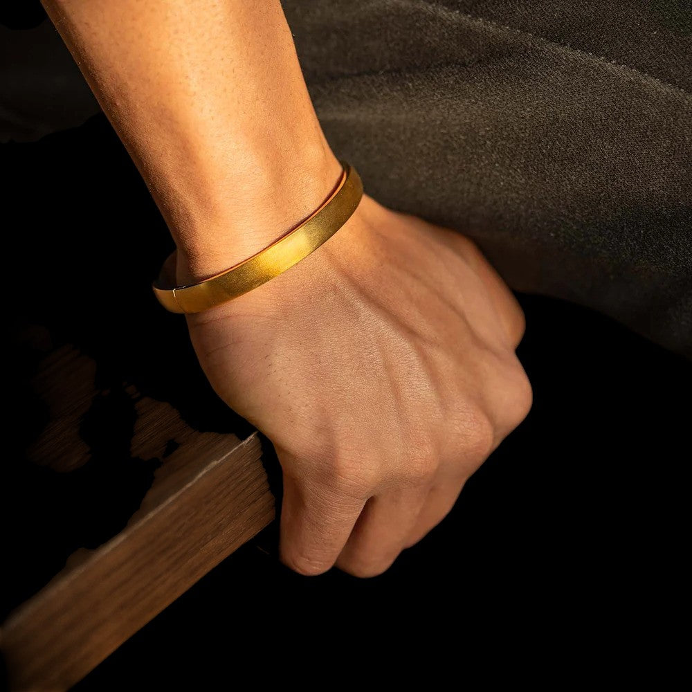 Goldaro Gold Men's Kada Bracelet