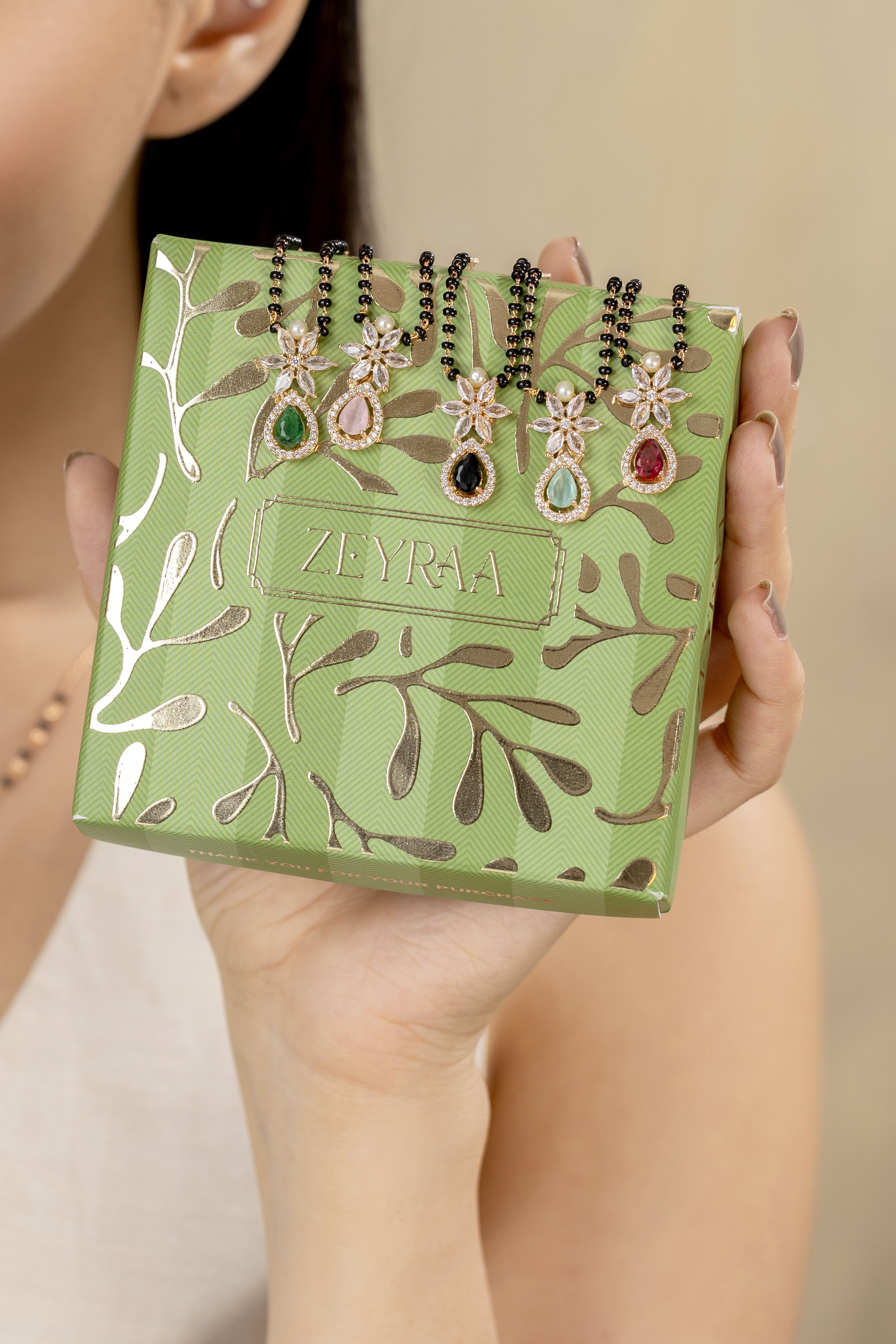 Anusha Rama Green Mangalsutra